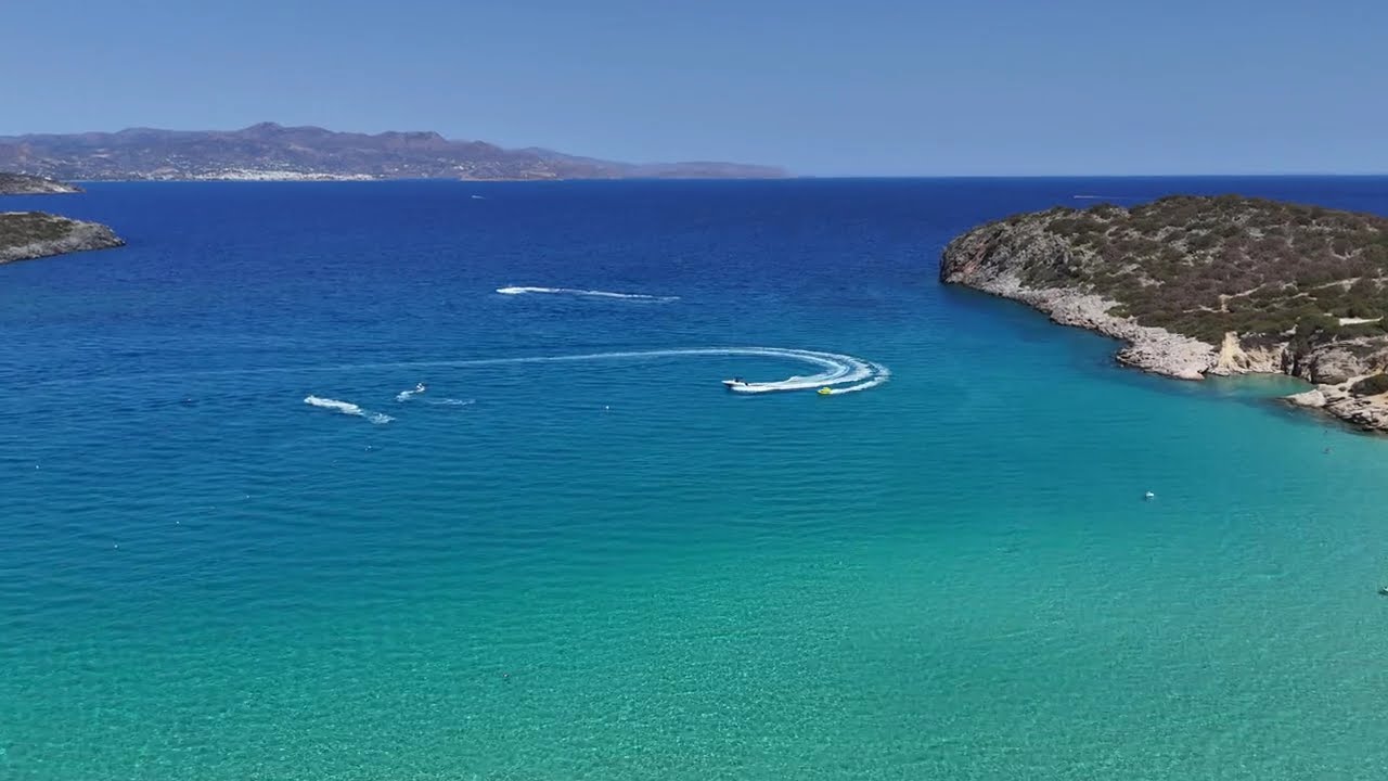 BOULISMA BEACH - ISTRO - LASITHI CRETE  - DRONE VIDEO