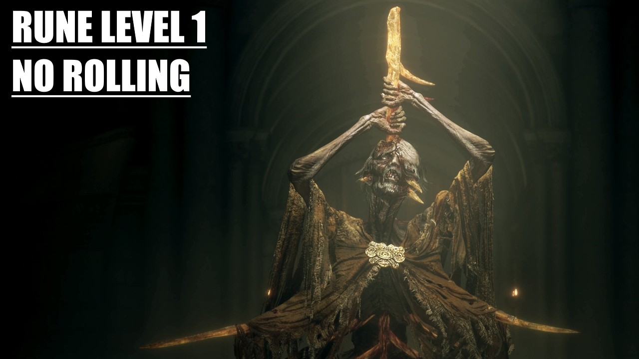 Elden Ring - Midra, Without Rolling, No Hit (Rune Level 1)