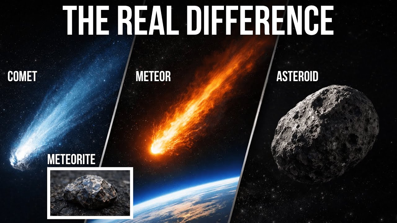 What's The Difference Between Comets, Asteroids, Meteoroids, Meteors & Meteorites?