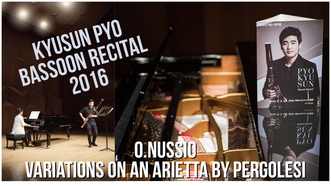 Otmar Nussio variations on an arietta by pergolesi - 바순 표규선