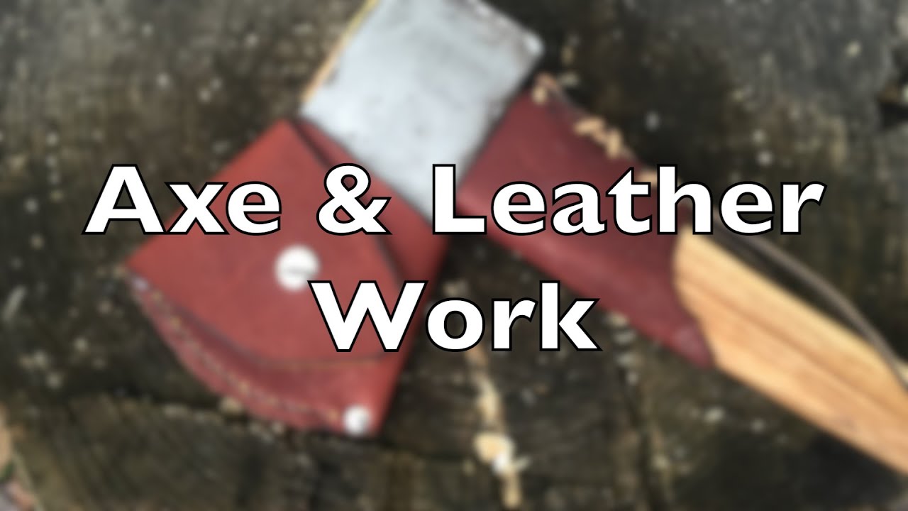 Axe & Leather - Making a Collar and Mask for my Axe