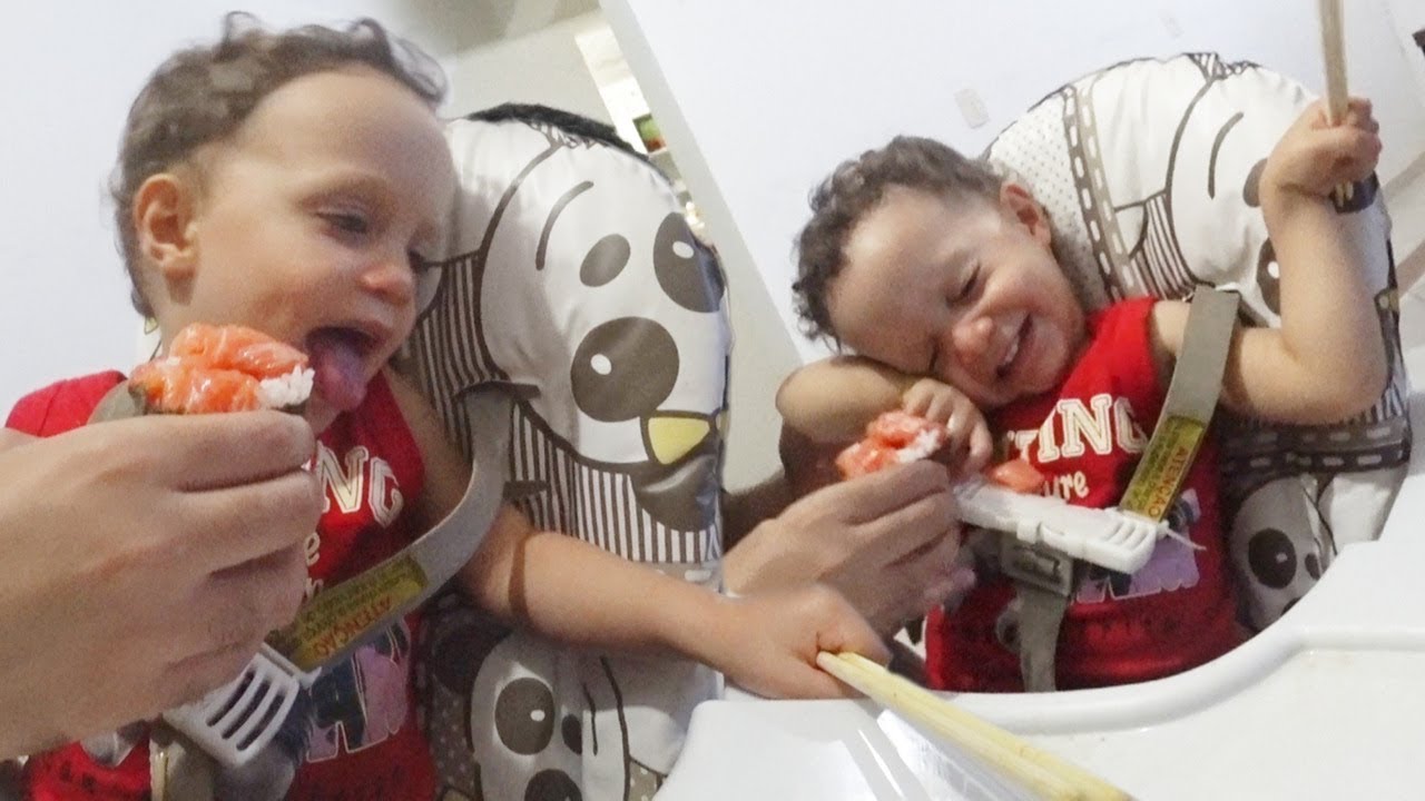 PROVANDO SUSHI (COMIDA JAPONESA) PELA PRIMEIRA VEZ