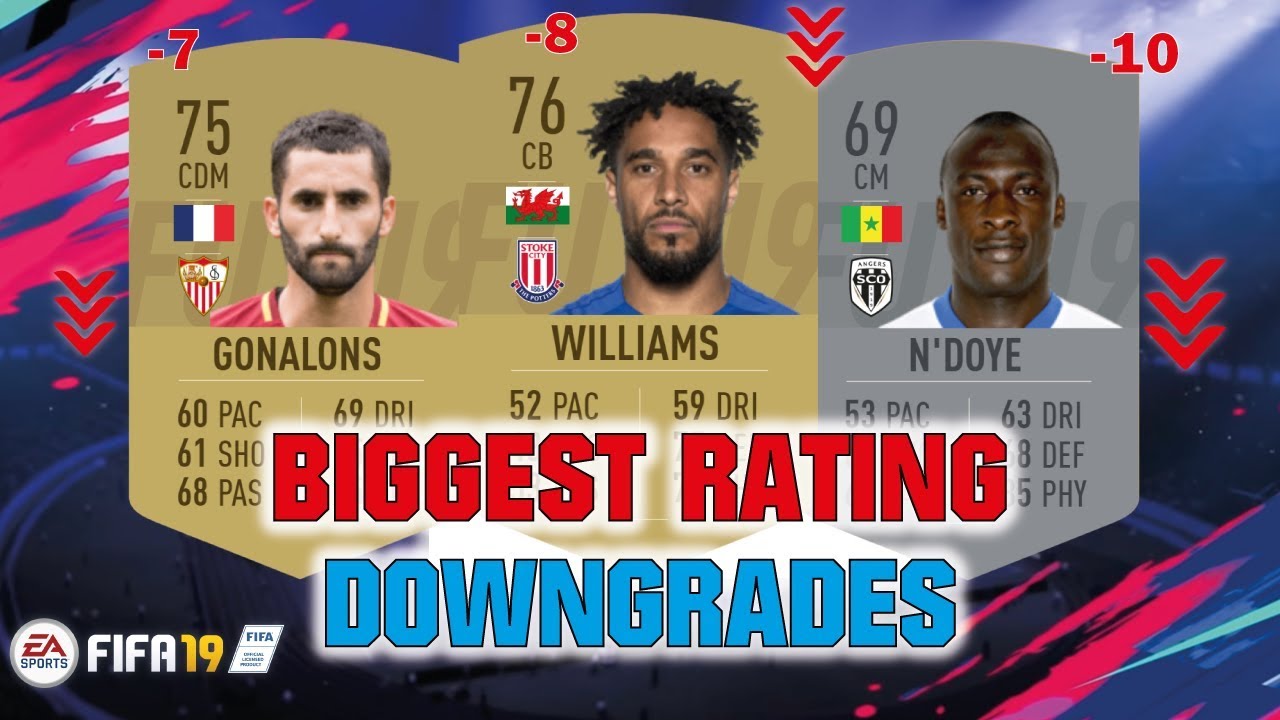BIGGEST FIFA 19 RATING DOWNGRADES!🔥😮