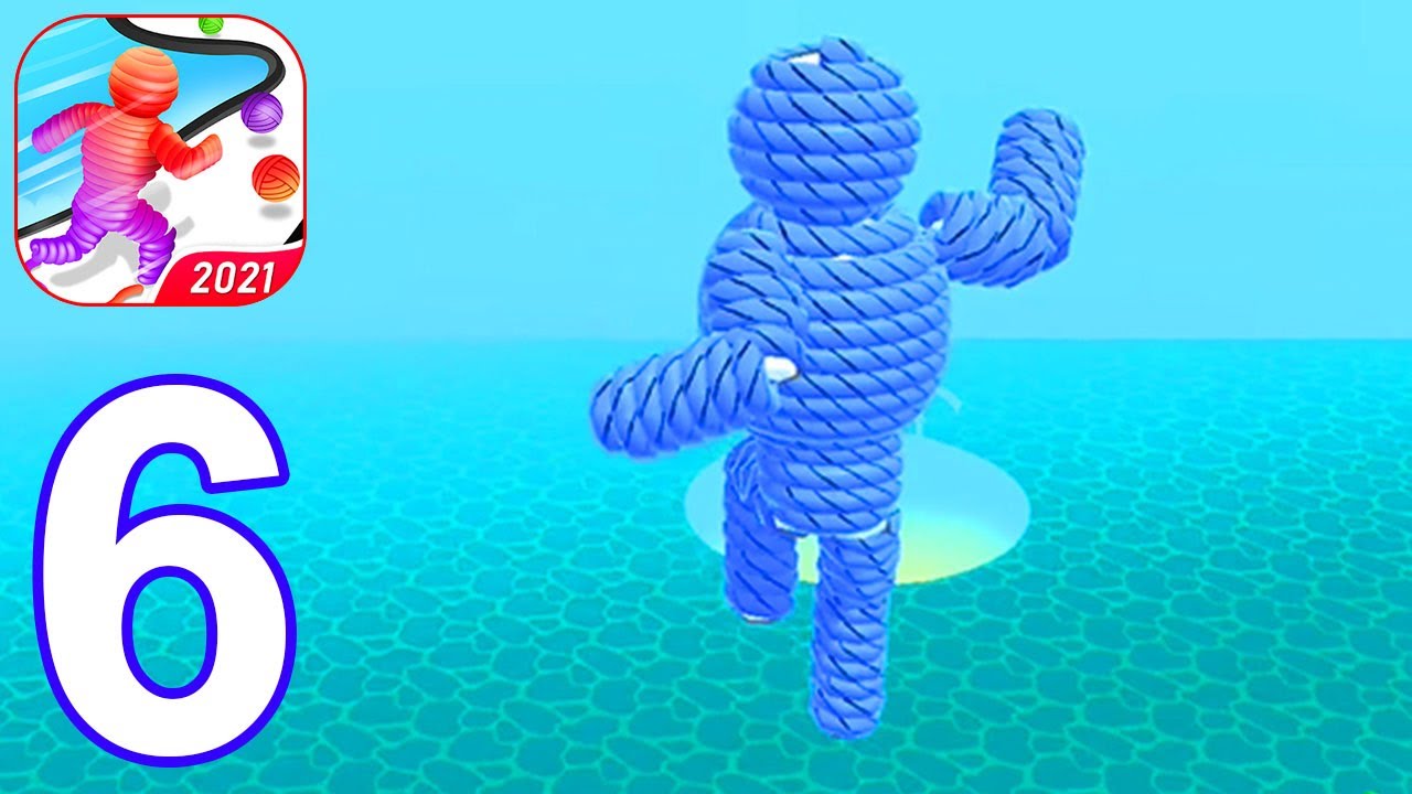 Rope-Man Run - Gameplay Part 6 All Levels 25-30 Max Level (Android, iOS) #6