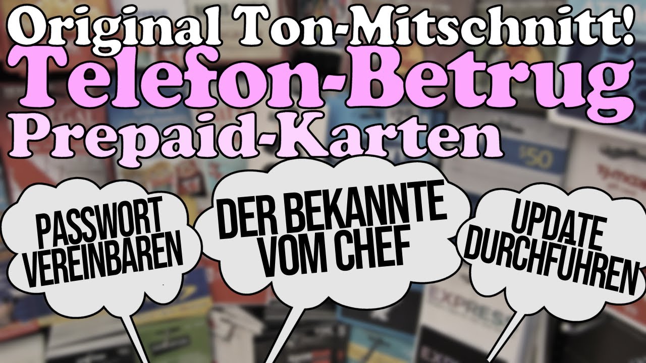 📞 Betrüger am Telefon! — 🤫 Geheime Aufnahme — ⛽ Tankstelle/Einzelhandel — 💰 Gutscheinkarten Scam