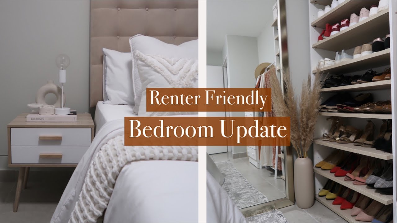 RENTER FRIENDLY BEDROOM UPDATE + TOUR | South African YouTuber