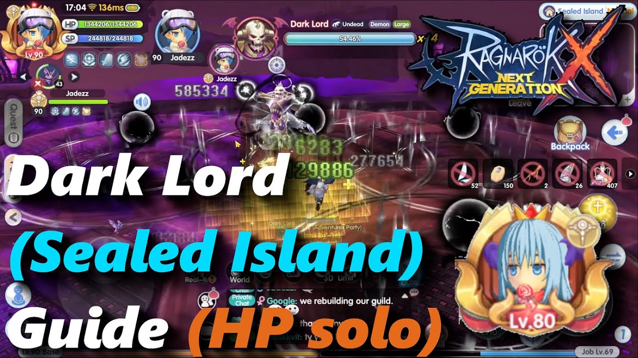 Dark Lord (Sealed Island) Guide - HP solo | rox | Ragnarok X: Next Generation