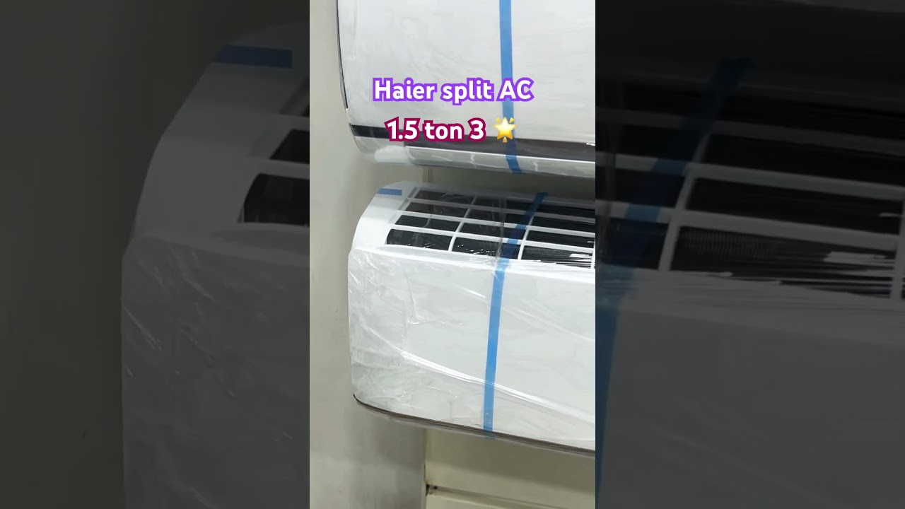 Haier 1.5 ton 3 star inverter split AC 2024 #haier #bestdeals #airconditioner #viral #ytshorts