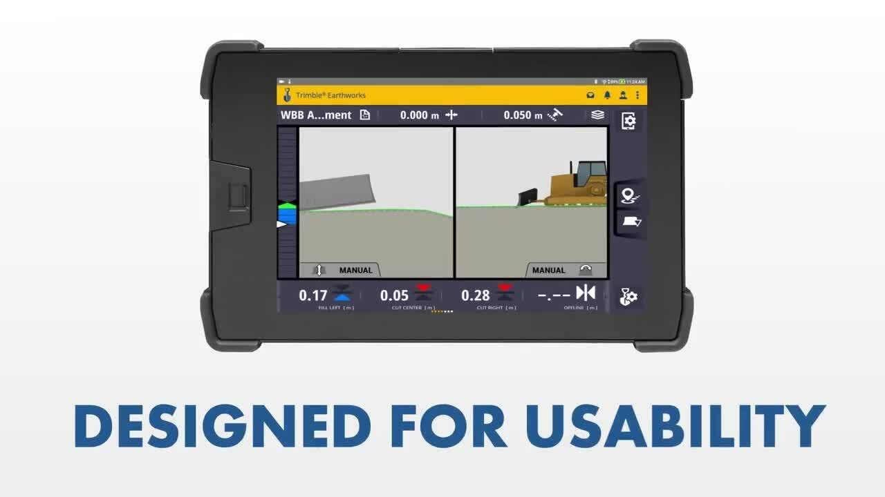 Trimble Earthworks for Dozers: UI/UX