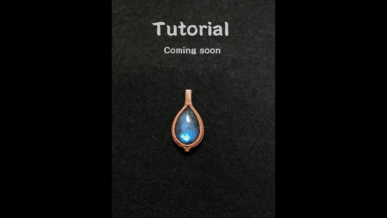 Wire wrap pendant tutorial coming soon #handmadejewelry #jewellery #wirework