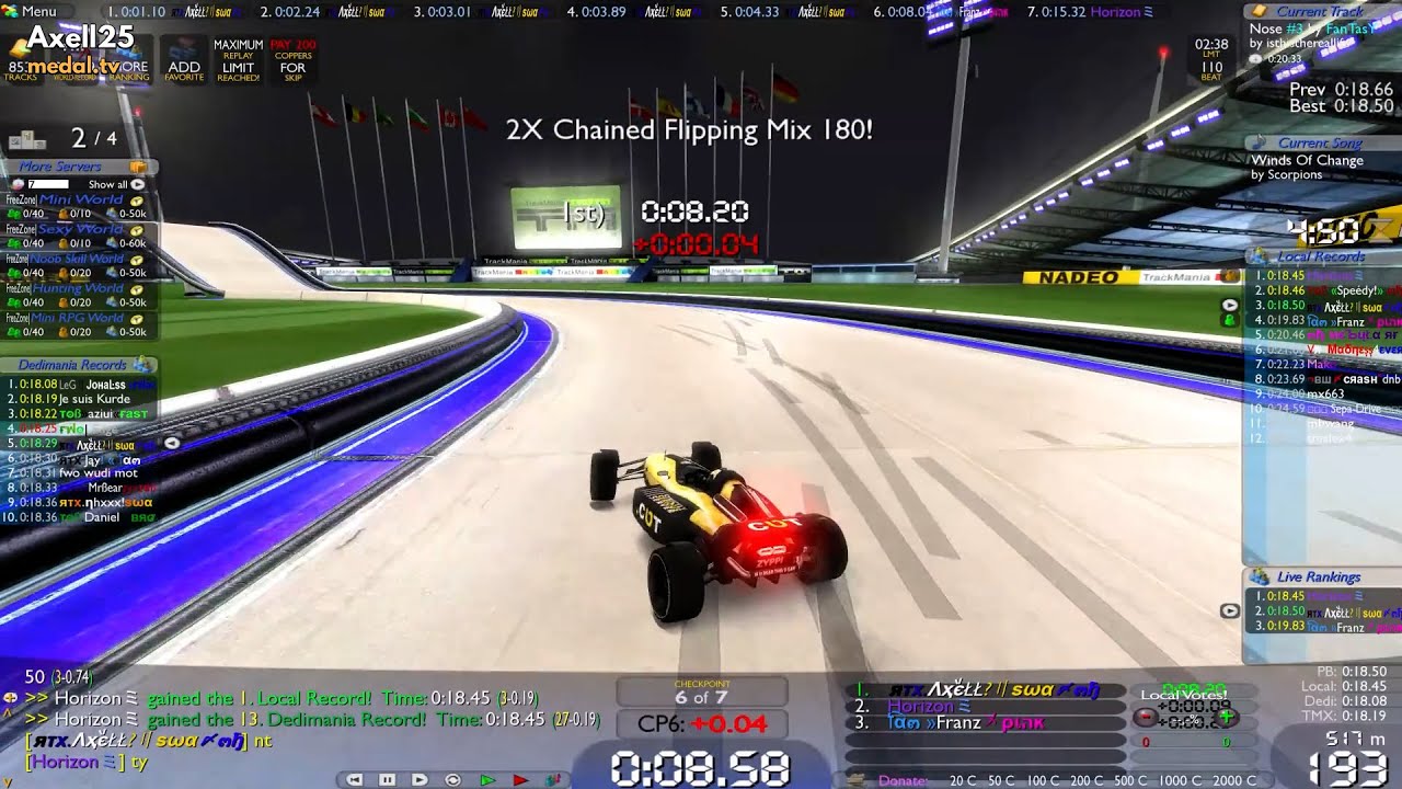 World Record Compilation - Part 22 - Trackmania Live Runs | by Axell
