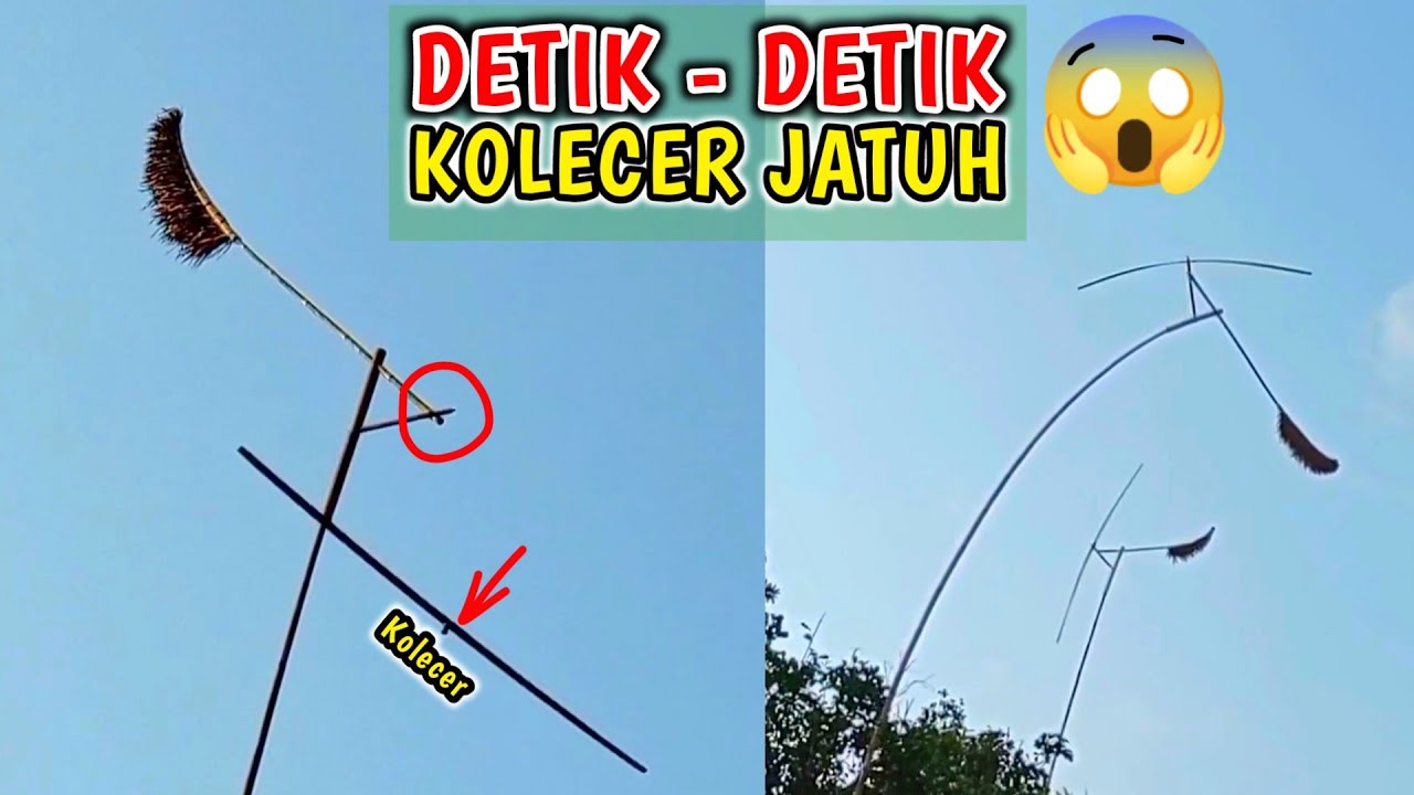 Detik Detik Kolecer Jatuh Ditiup Angin Ribut