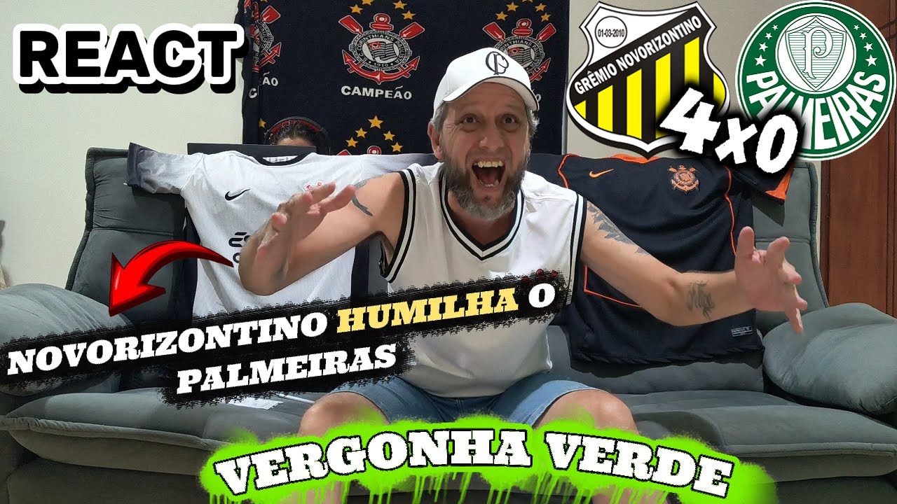 REACT Novorizontino 4x0 Palmeiras - Paulistão 2026 - Palmeiras é HUMILHADO em Novo Horizonte! kkk