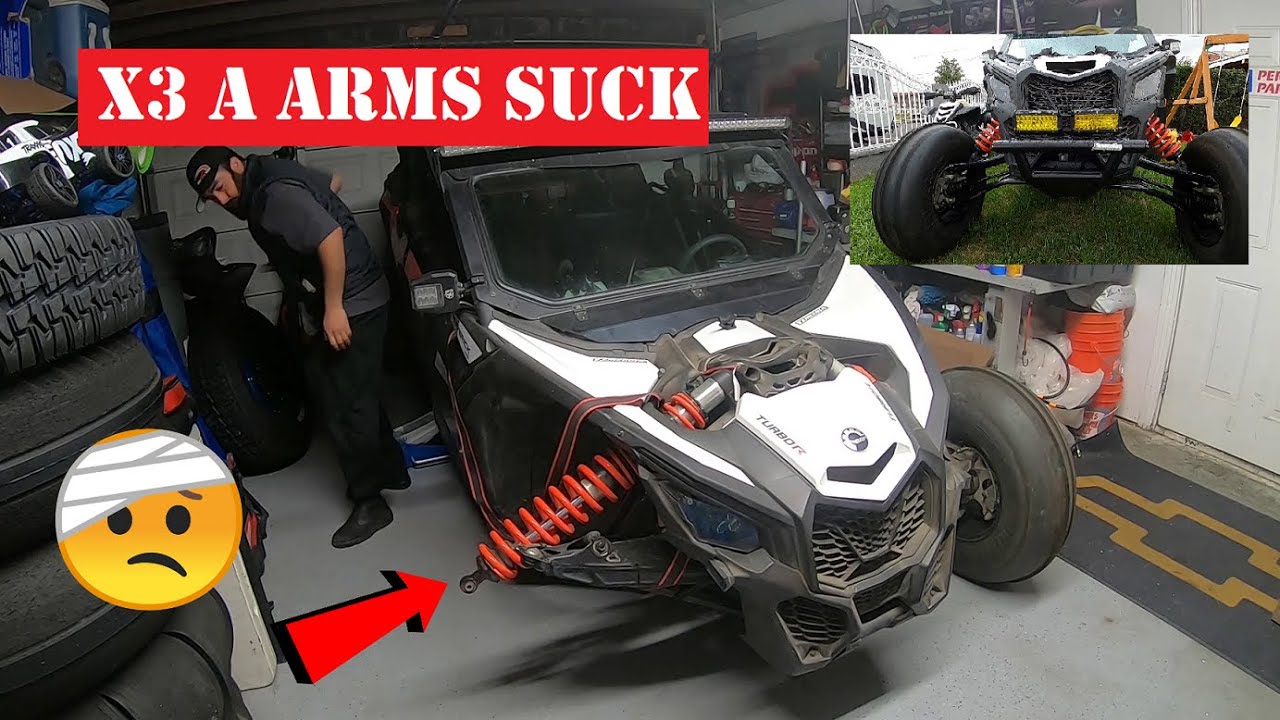 Can Am X3 Blown out A arms EP 171