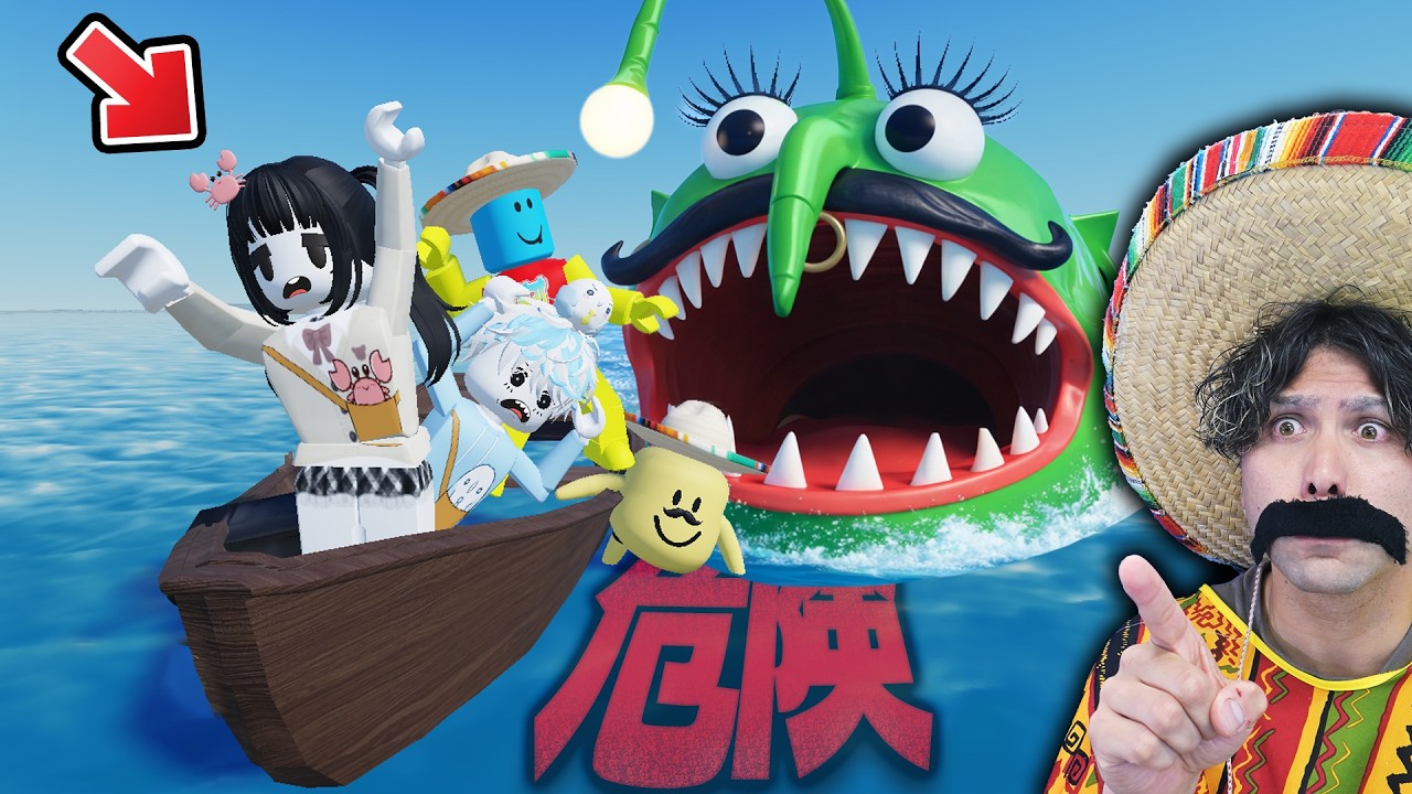 【コラボ】かにぱん＆てっつんと『ミドリのバケモノ』が出現する海の冒険に出たら…【ROBLOX】