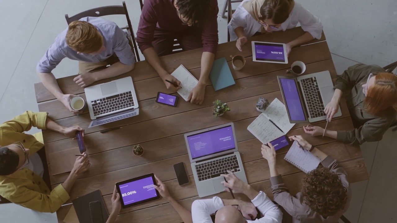 Group Of  People In Job  Meeting  Full HD   Royalty Free Stock Footage 1080p