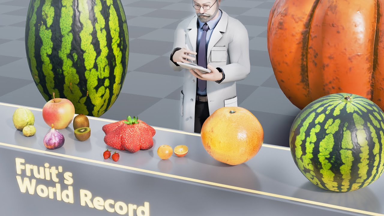 Fruit Size Comparison: Normal vs World Record