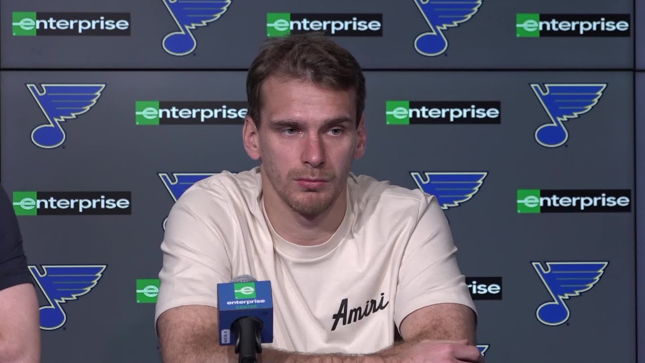 Pavel Buchnevich praises Blues' culture and ability to 'play as a team'