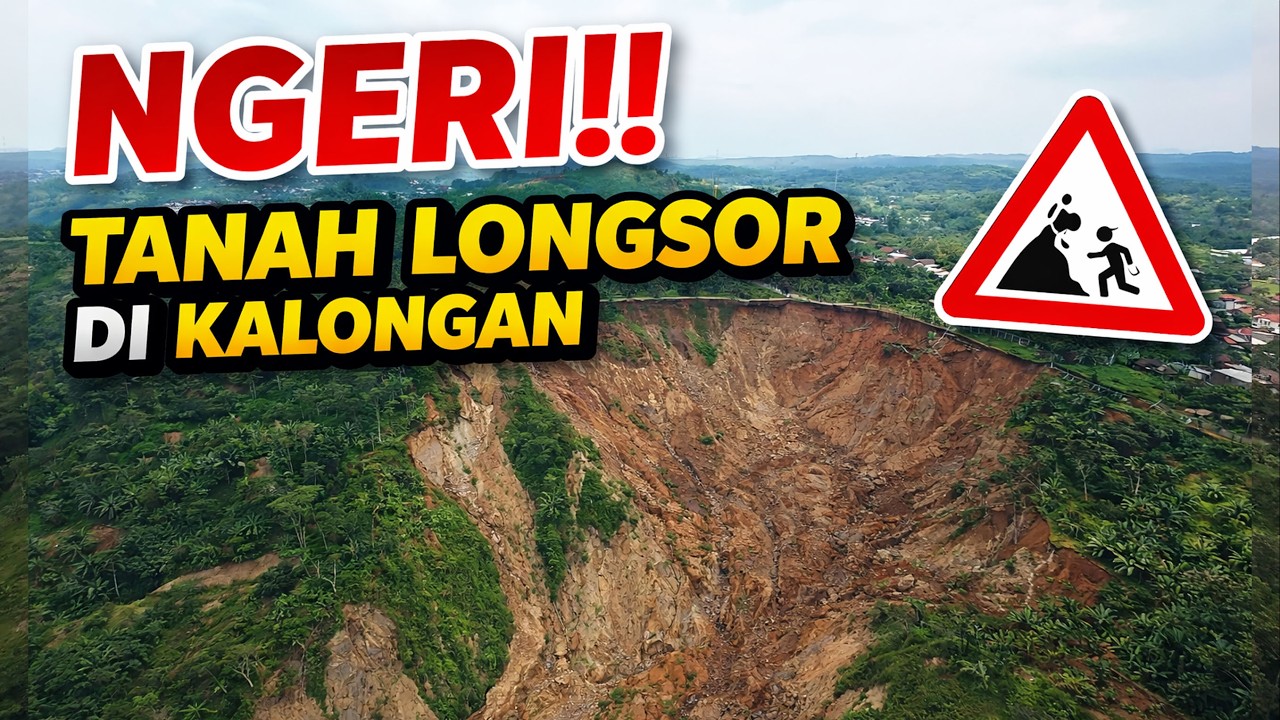 TANAH LONGSOR DI KALONGAN | KETIKA TANAH YANG DIPIJAK AMBLAS!!