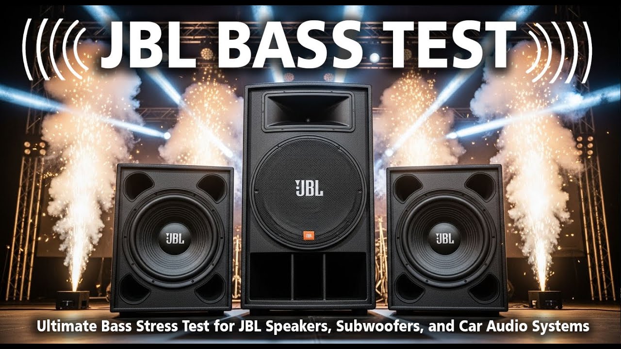 JBL BASS TEST ⚡ Ultimate Bass Stress Test for JBL Speakers, Subwoofers, and Car Audio Systems