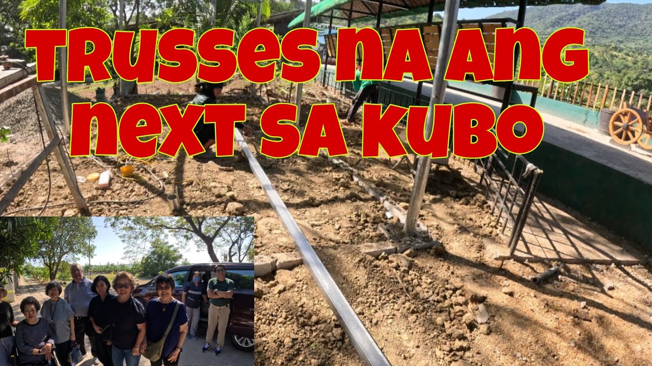 Kinulang pa ang tambak sa ginagawang kubo | Happy ang mga bisita namin today