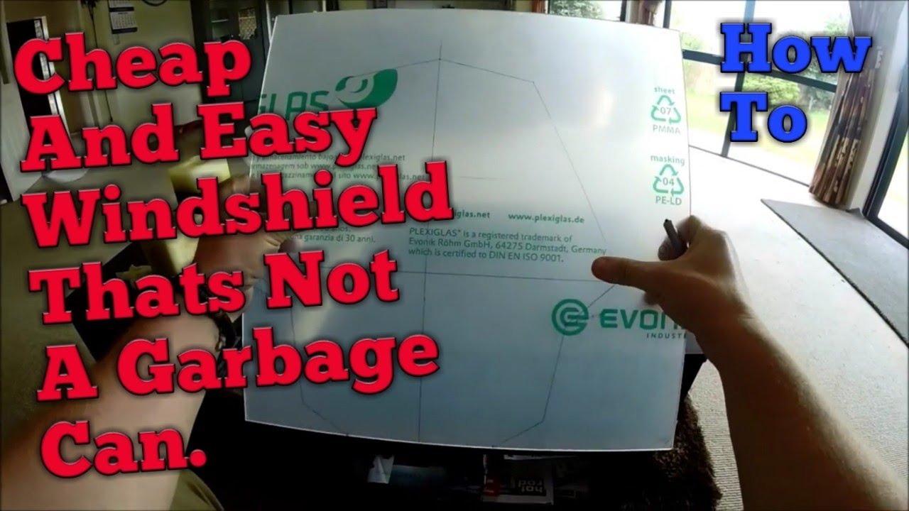 Dual Sport Motorcycle D.I.Y Windshield / Windscreen For Cheap!!!