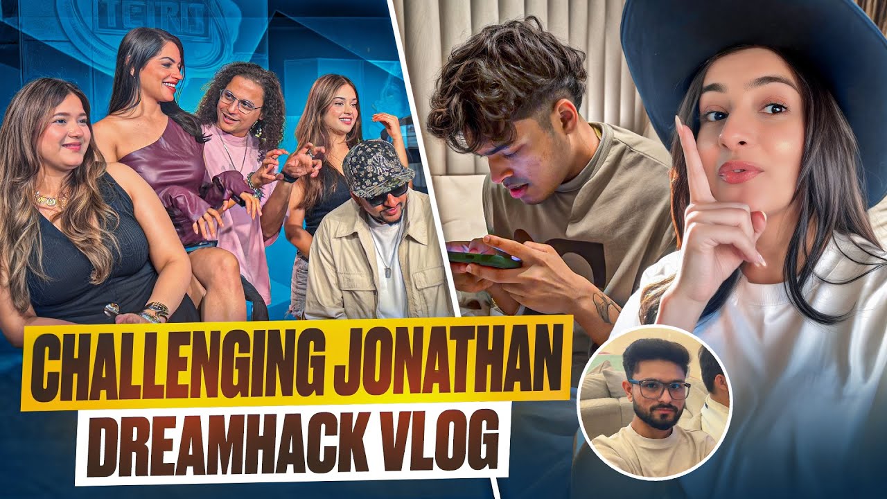 JONATHAN 1v4 + MY FIRST DREAMHACK HYDERABAD VLOG