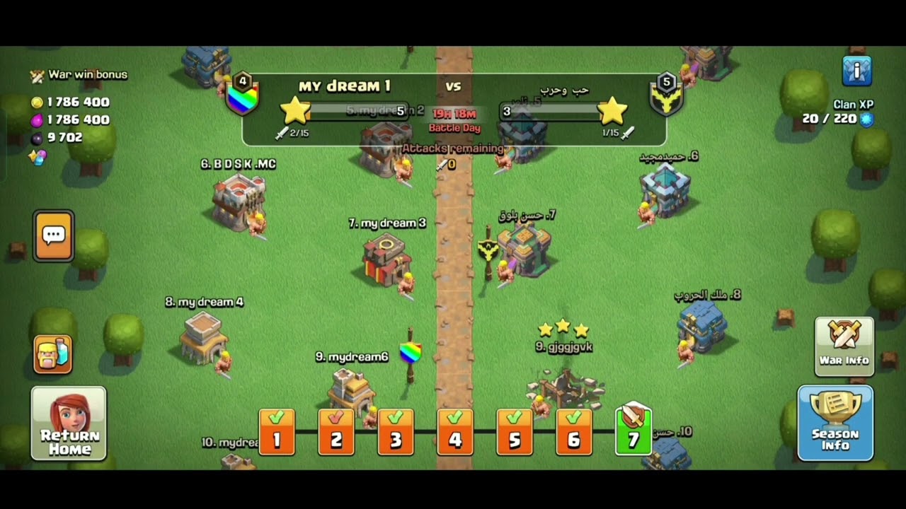 Last cwl Mai almost sb id's se  attack huye #1