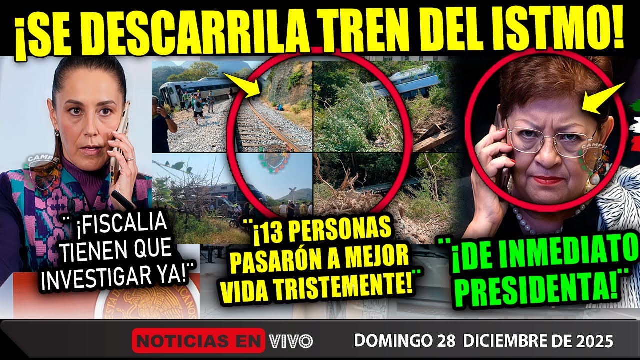 DOMINGAZO! TREN DEL ISTMO &iexcl;13 PASAR&Oacute;N A MEJOR VIDA! CLAUDIA SHEIBAUM ERNESTINA GODOY FGR MARINA &iexcl;HOY