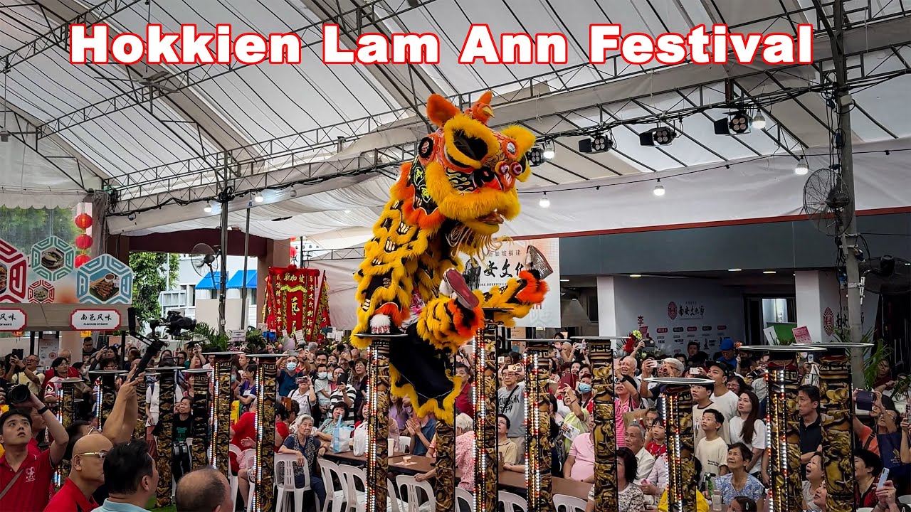 Yi Wei Athletic Association | Lion dance at the Hokkien Lam Ann Festival | Singapore