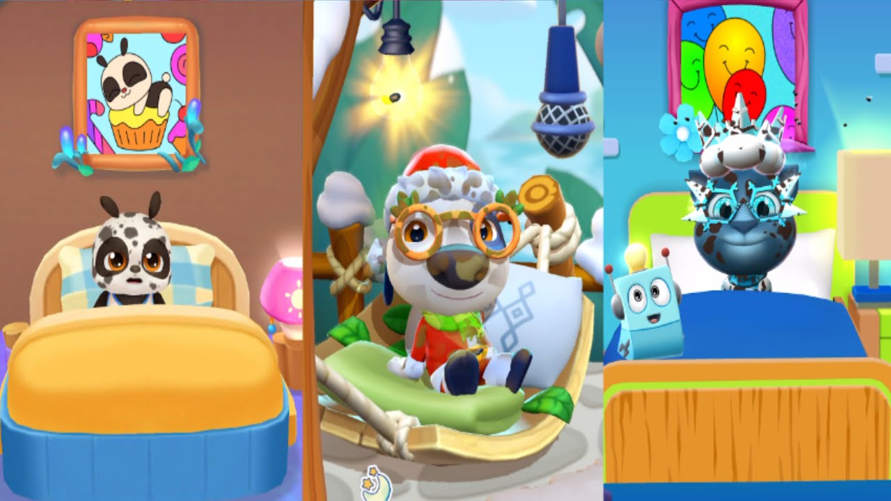 My Talking Panda 2 Vs My Talking Hank Island Vs My Talking Tom 2