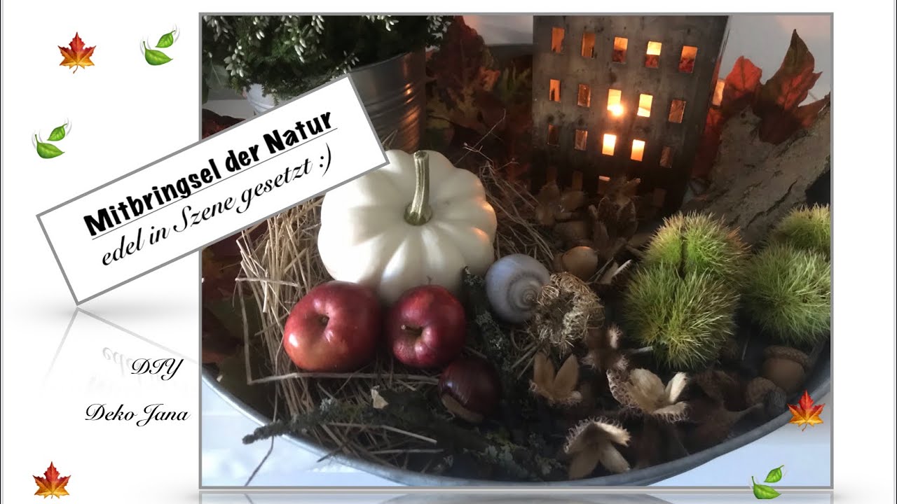 DIY: herbstliche Mitbringsel für kuschelige Abendstunden edel in Szene setzen (How to)🍃🍁/Deko Jana