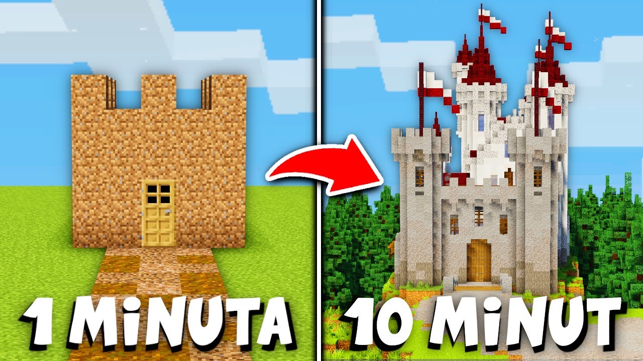 Poprosiłem 10 LOSOWYCH WIDZÓW aby ZBUDOWALI ZAMEK w MINECRAFT! *ogromny*