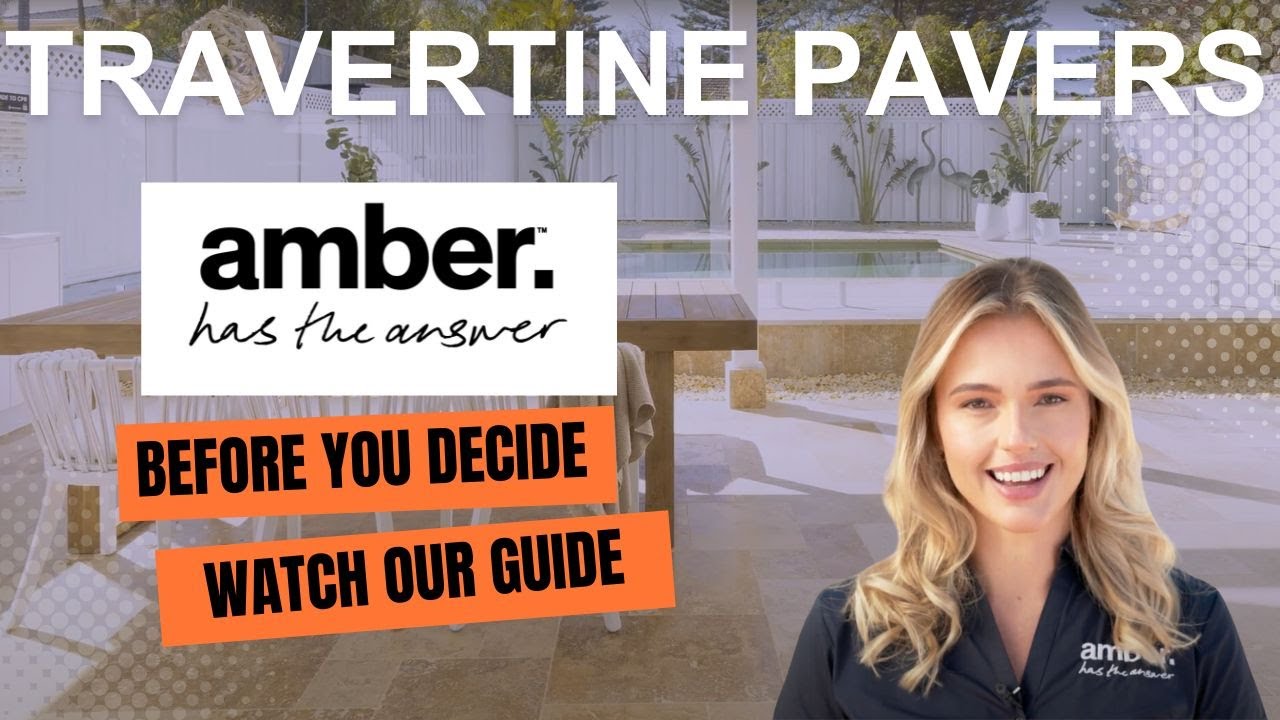 Travertine Pavers - Amber