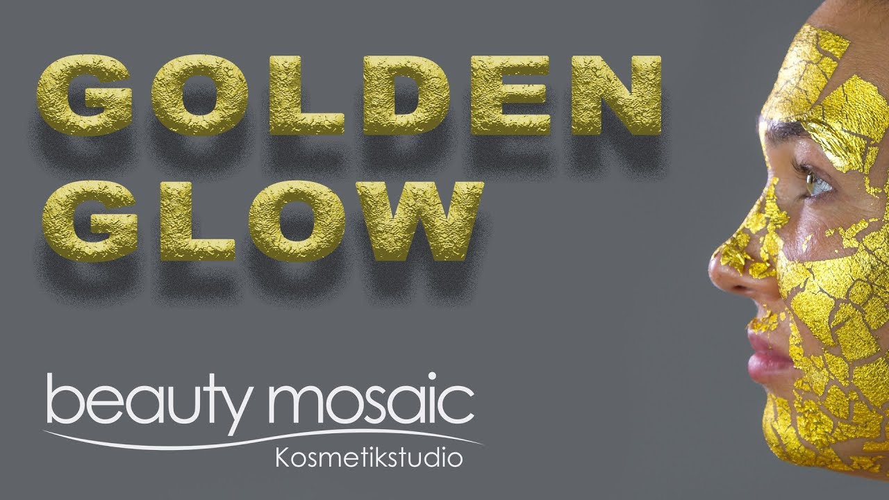 Genuss Pur! Maske aus Gold! Die Skin Golden Glow - Gold auf die Haut - Gesichtsbehandlung