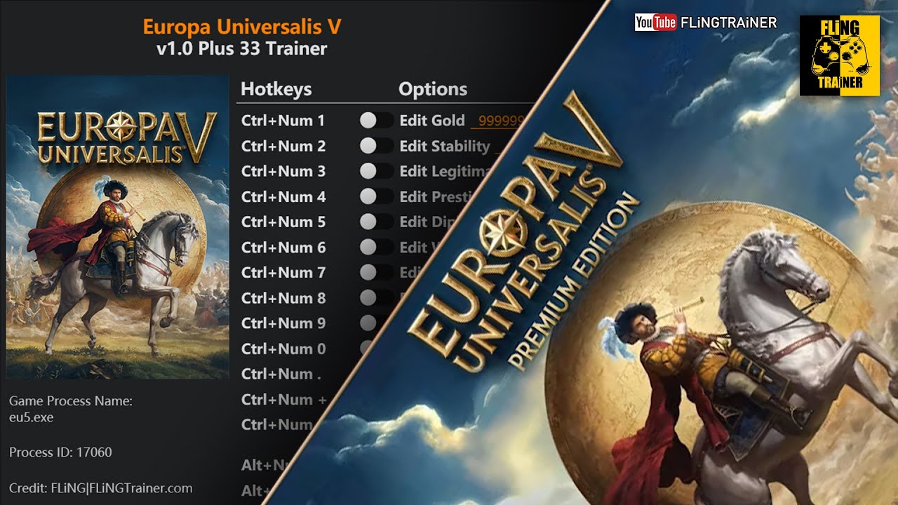Europa Universalis V Trainer - FLiNG | FLiNGTRAiNER