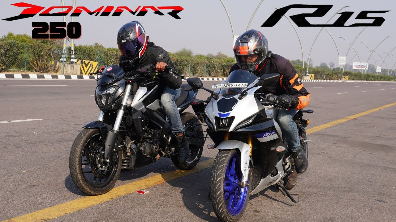 Yamaha R15m vs Bajaj Dominar 250 Performance Test