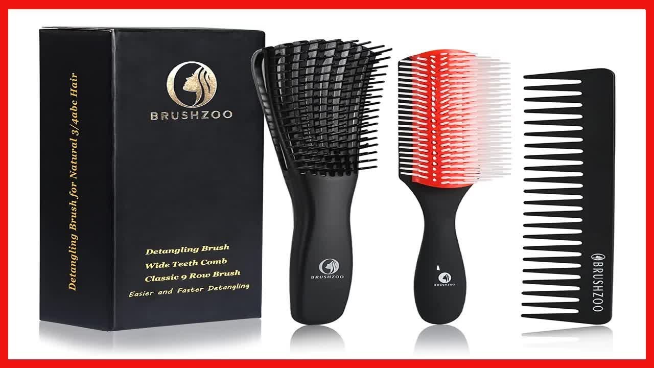 Great product -  BRUSHZOO Detangling Brush for Curly Hair, Hair Brushes for Women Men or Kids Curly