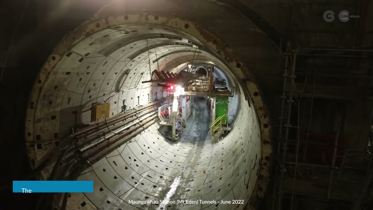 CRL Maungawhau Station (Mt Eden) Tunnel Fly Through
