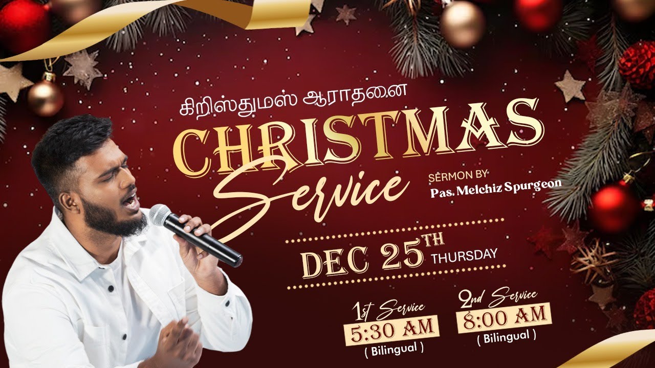 🔴Live | Christmas Service | Pas.Melchiz Spurgeon