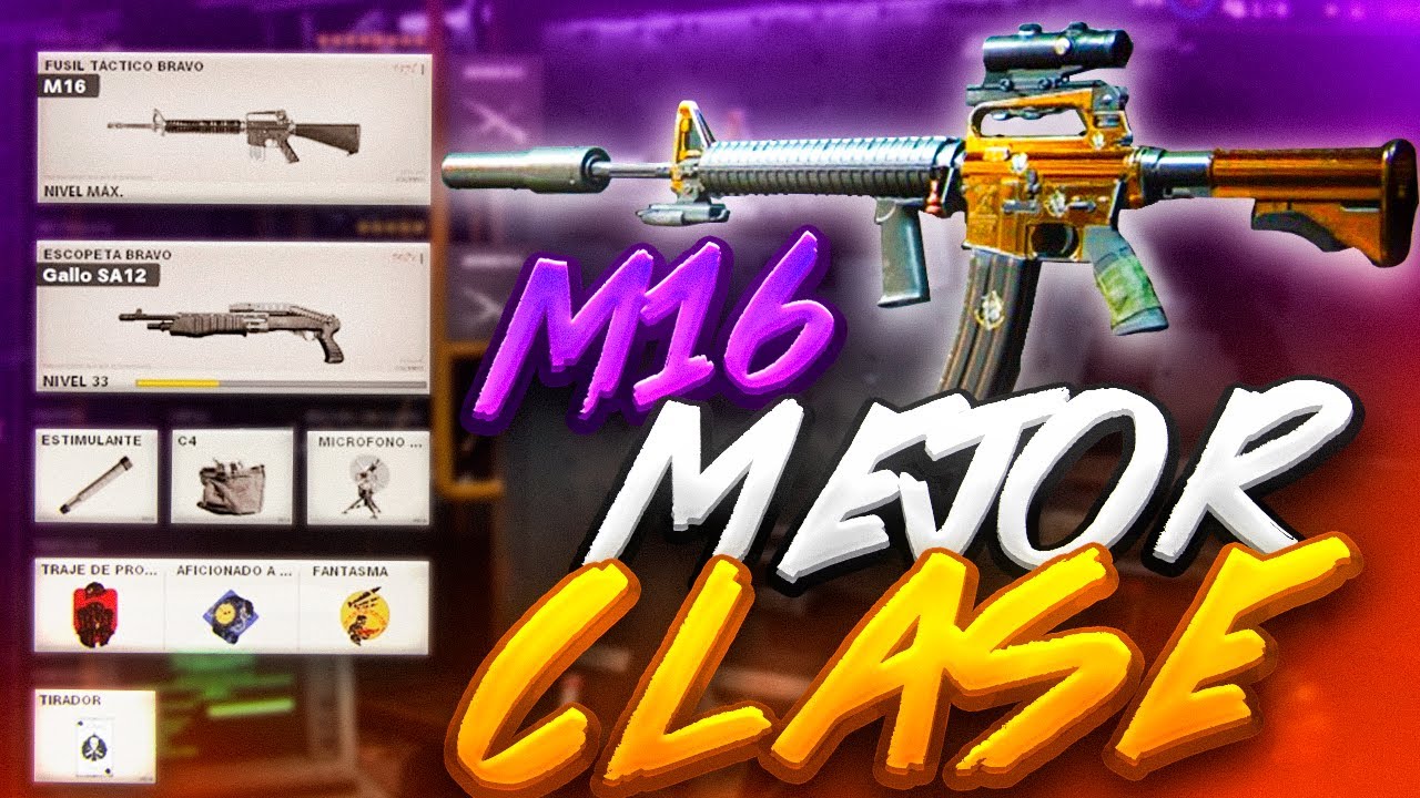 LA MEJOR CLASE DE LA M16 EN COD BLACK OPS COLD WAR