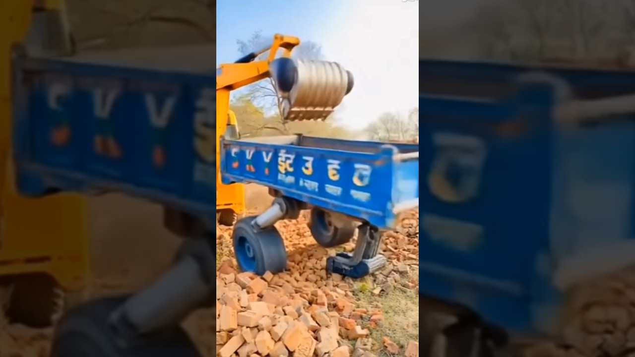 jcb tractor trolley run #dkgcomedy13 #automobile #tractorvideo #ai #jcbvideo #youtubeshorts #shorts