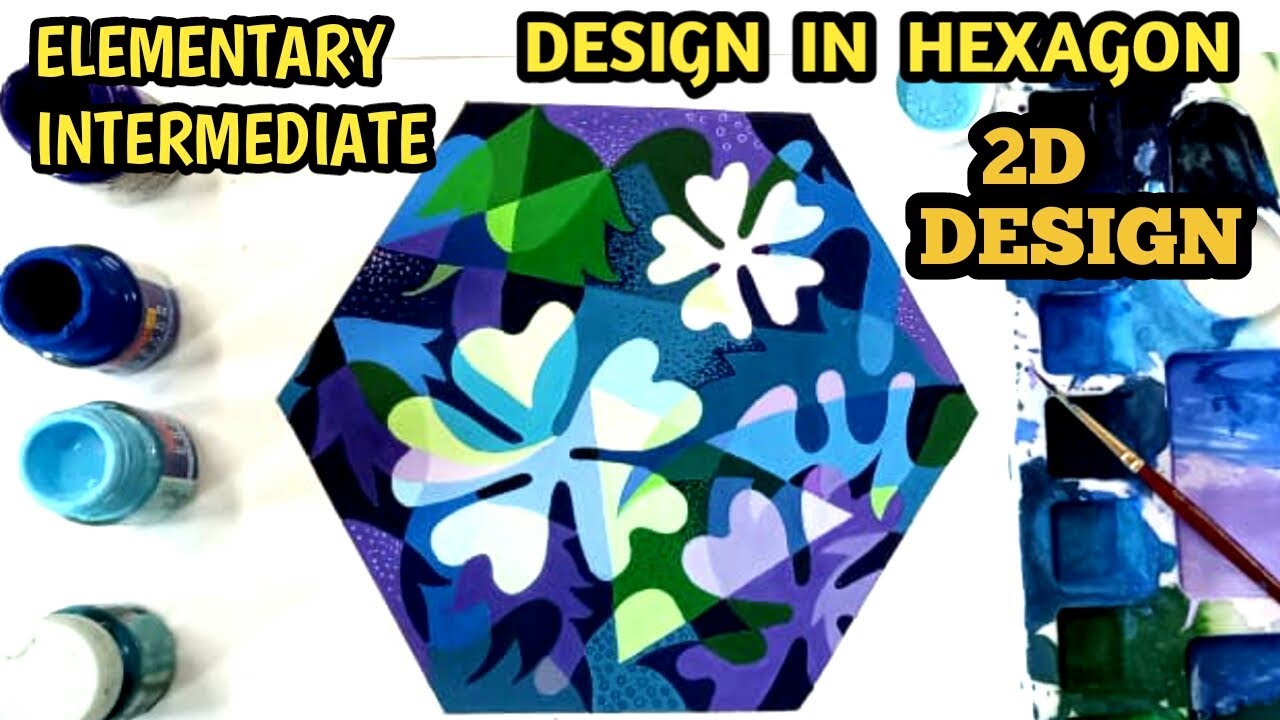 Design in Hexagon for Elementary and Intermediate Grade Exam.