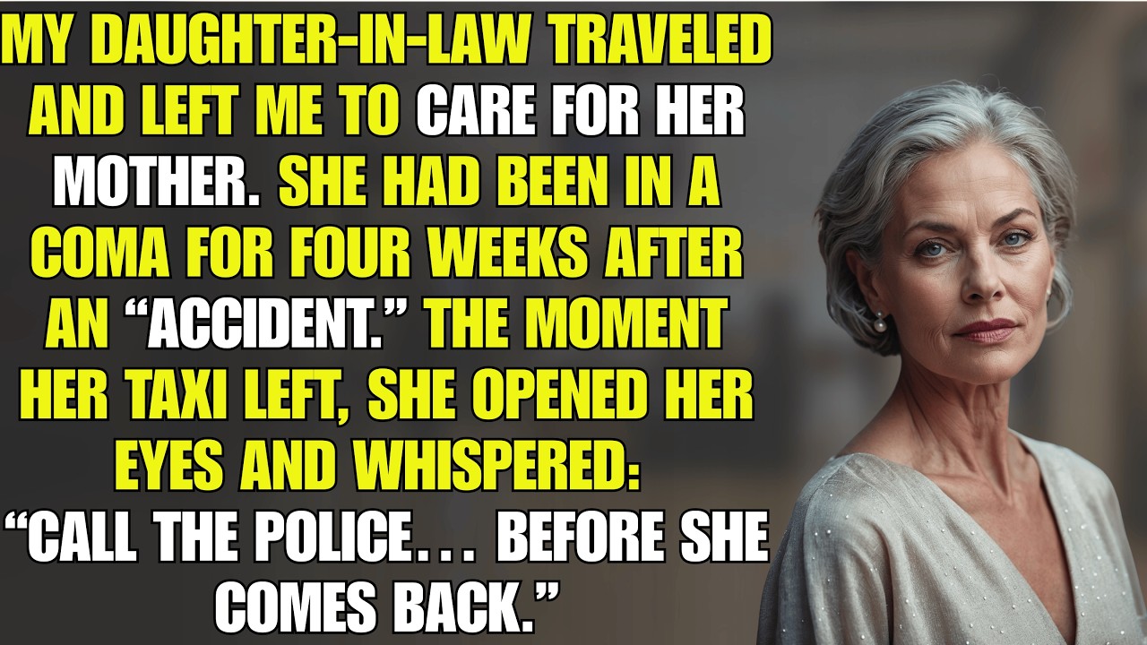 My DIL Asked Me to Watch Her Comatose Mother While She Traveled. She Woke Up: “Call the Police.”