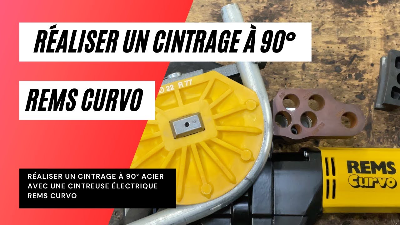 Comment cintrer un tube acier &agrave; 90&deg; avec une cintreuse REMS CURVO