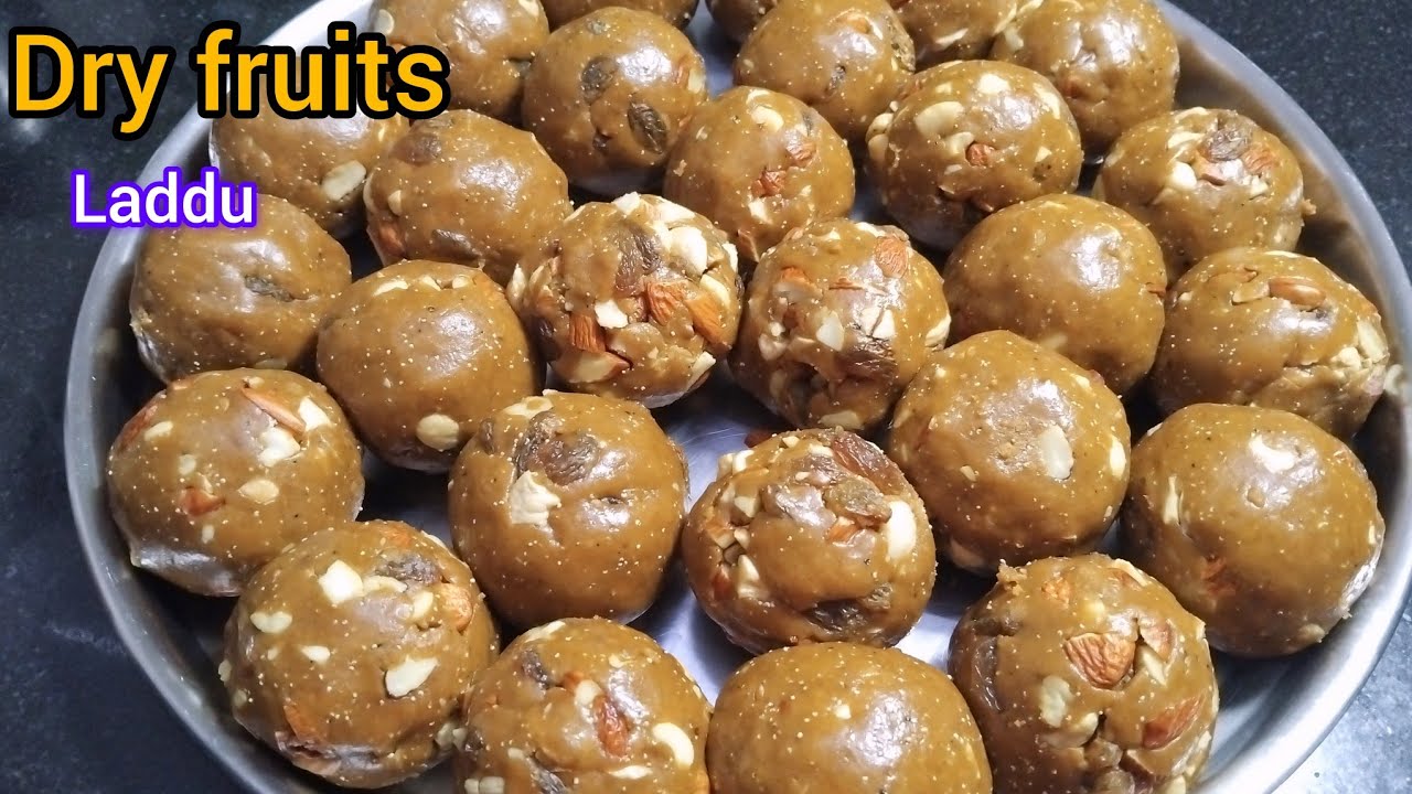Winter Special Laddu Recipe - Healthy Dry Fruits Laddu Recipe 