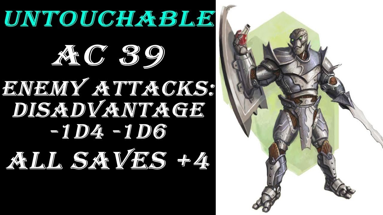 Untouchable -  Envoy Warforged Conquest Paladin Swords Bard Hexblade Warlock Build | D&D 5e
