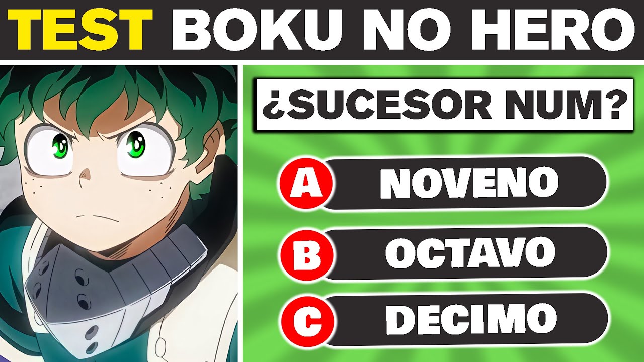 ¿CUÁNTO SABES DE BOKU NO HERO ACADEMIA? 🧠📚😎 | TRIVIA ANIME OTAKU ✅