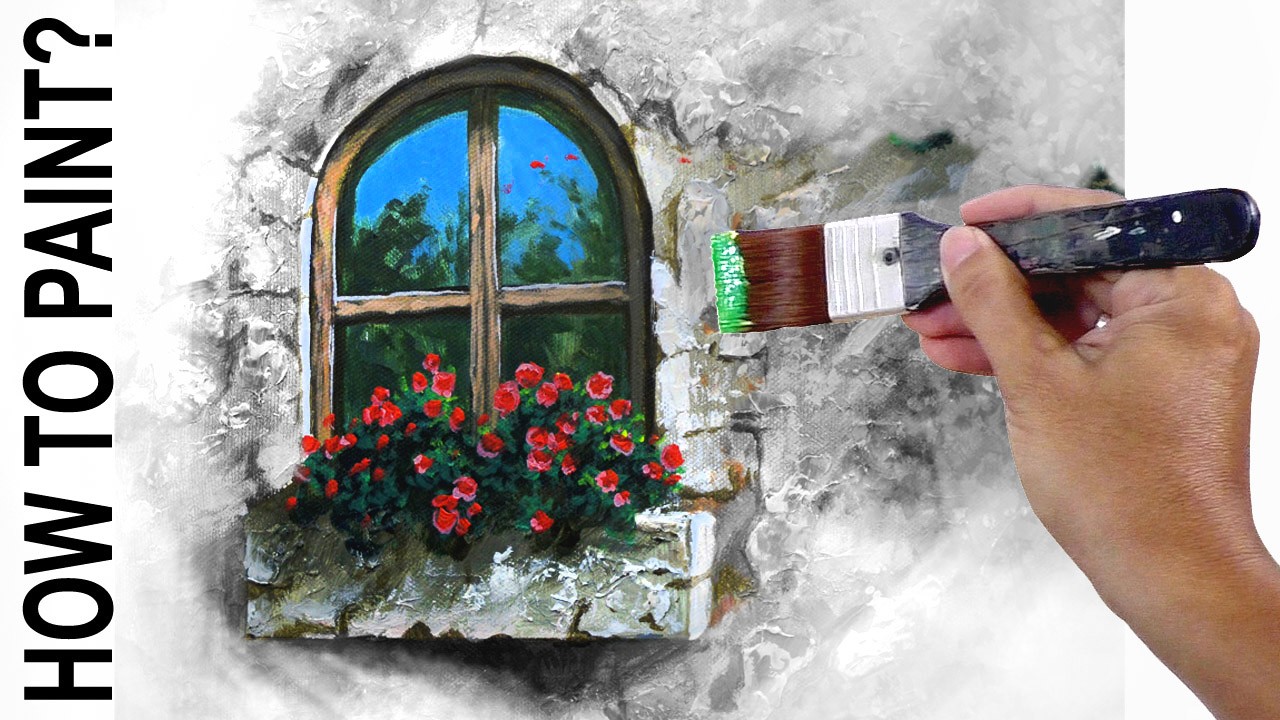 How to Paint Old Window in Acrylic Step by Step? / JMLisondra