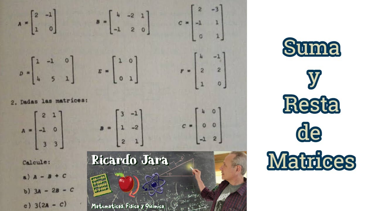 Suma y Resta de Matrices
